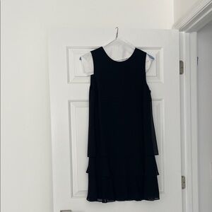 Lauren Ralph Lauren Black Layered Mini Dress